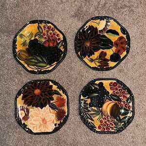 Rare! Vintage Raymond Waites Certified International Renaissance Dessert Plates!